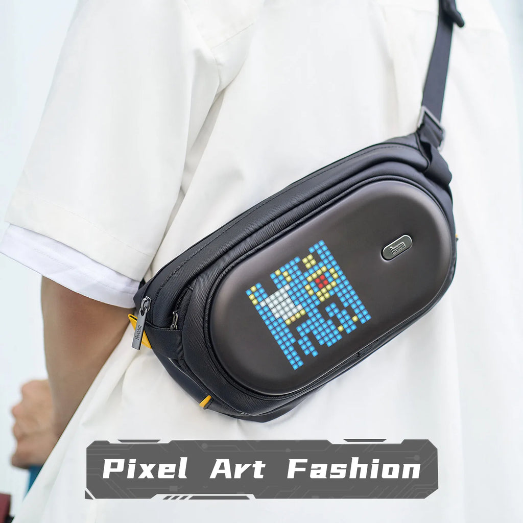 Divoom Pixoo Sling Bag-C Pixel Art Fashion Speaker Bag Waterproof Outdoor Sport bag for men and women