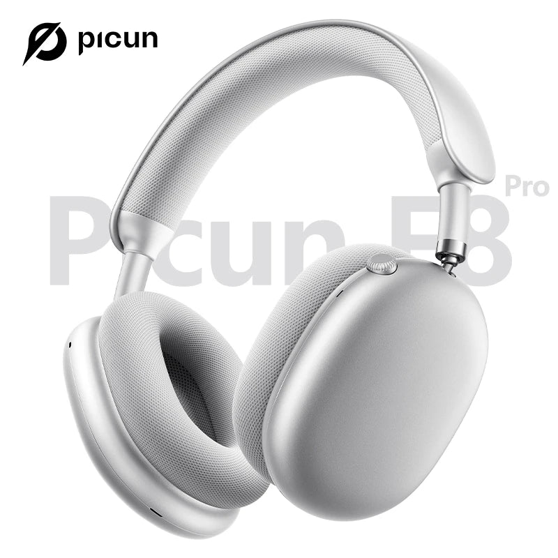 Picun F8 Pro -52dB Adaptive ANC Over Ear Headphone HIFI 3D Spatial Audio Wireless Earphone Bluetooth 6.0 140H Time Headset