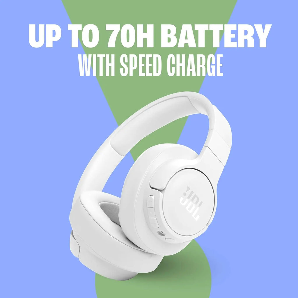 JBL Tune 770NC Wireless Noise Cancelling Over-Ear Headphones | Blue | Open Box