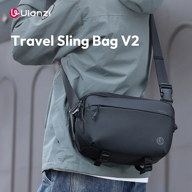 Ulanzi PB038 Travel Sling Bag V2 Storage Bag 10L for Mirrorless Camera Smartphone Fill Light for Outdoor Travel Photography