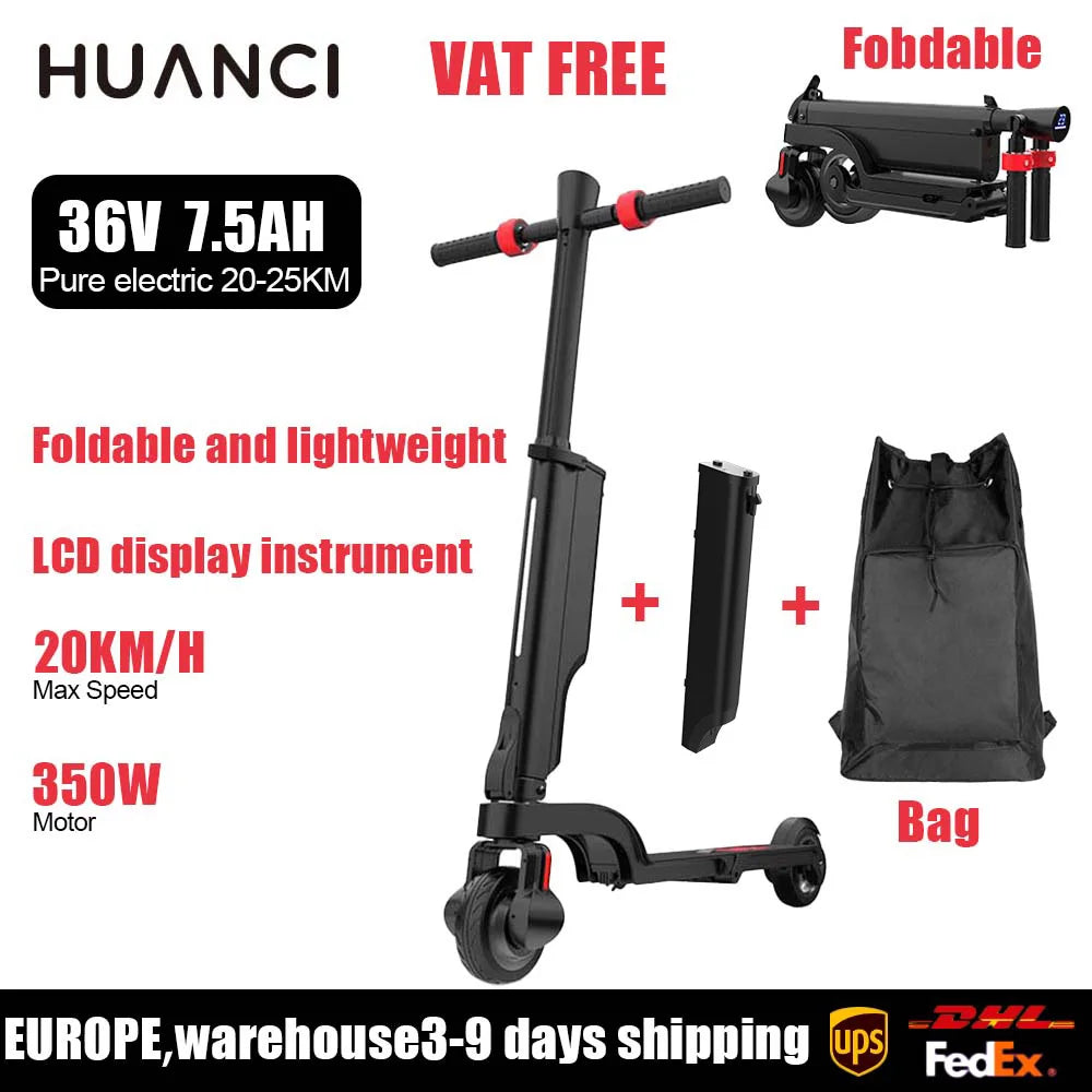 HX X6 EScooter Adult 350W 7.5AH 36V 25KM/H Foldable Electric Kick Electric Scooter 5.5 inch Wheel EScooter For Adult Children