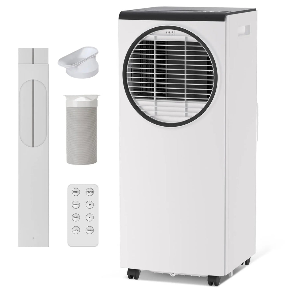 Quiet 8000 BTU Portable AC Unit For Bedroom, 3 In 1 Air Conditioner With Dehumidifier Fan, Remote Timer For 350 Sq Ft