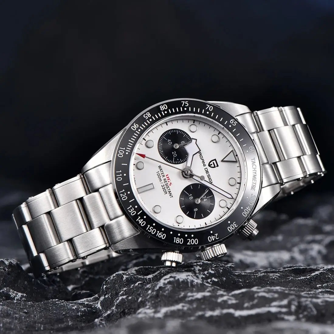 PAGANI DESIGN 2025 New BB Panda Men's Watches Retro Luxury Quartz Watch For Men Sport Chronograph Stainless steel Bracelet Watch