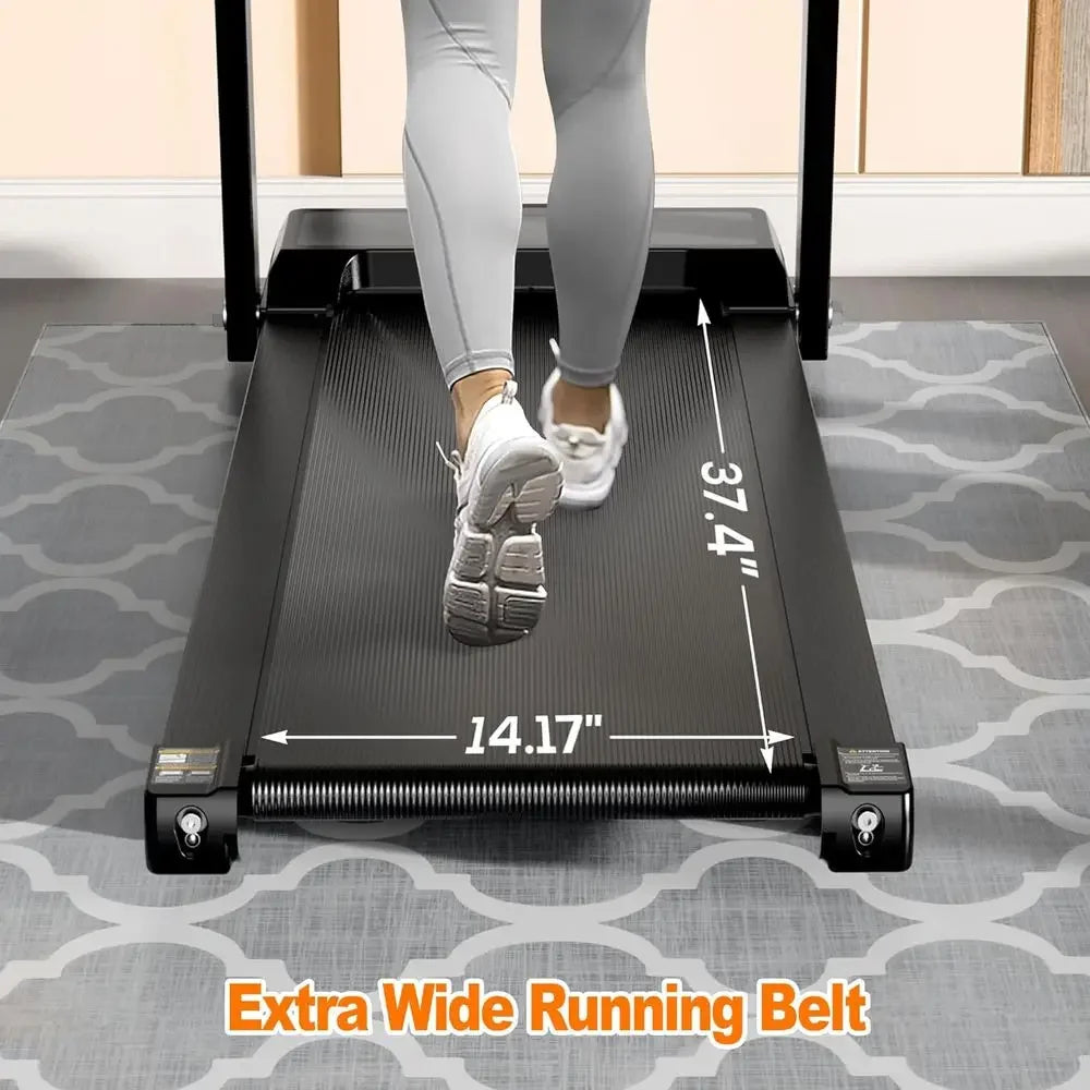 2.5HP Motorized Treadmill: Compact, APP-Controlled, LED Display, 300 lbs Capacity for Home Fitness