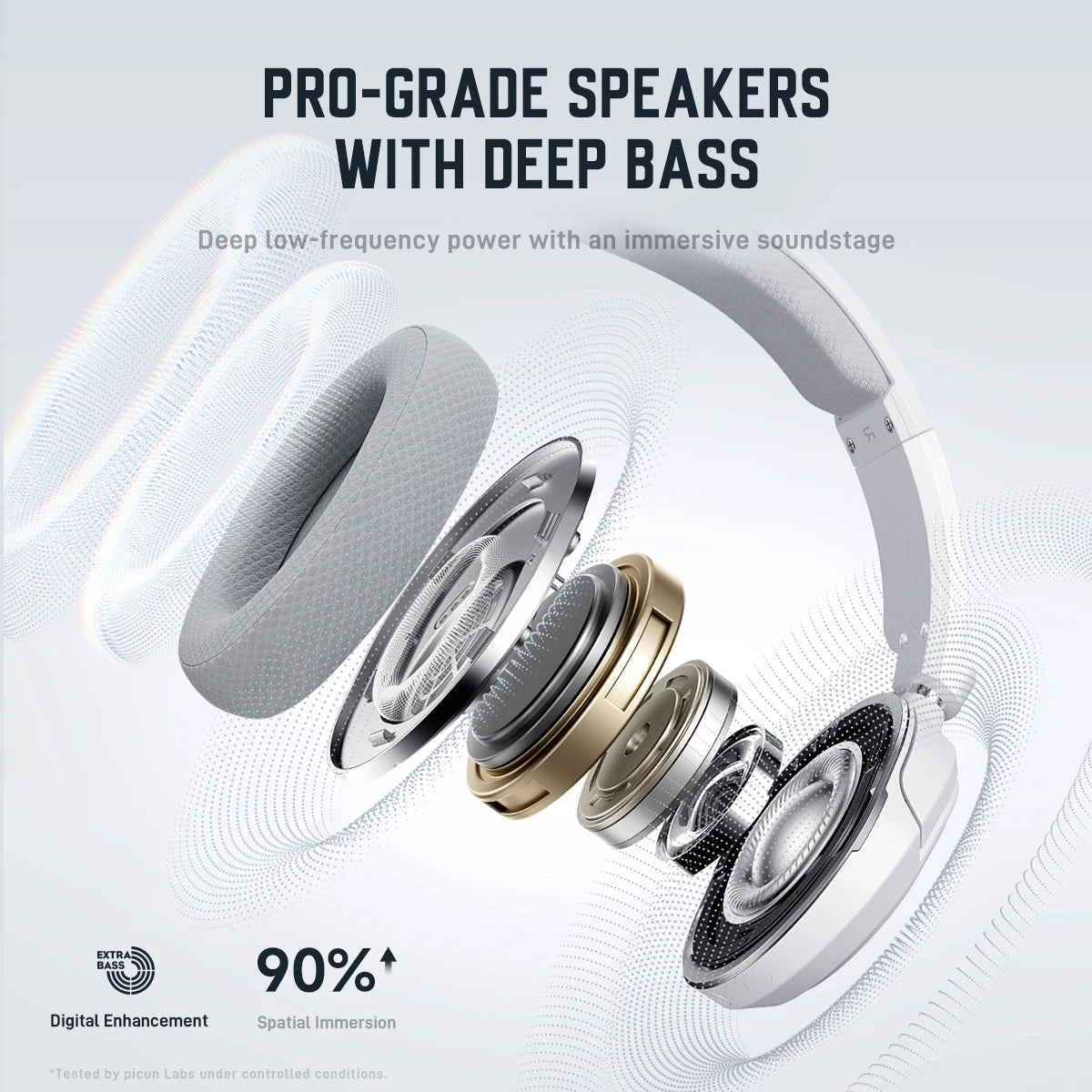 Picun G2 Pro 2.4G Wired Gaming Headset With Mic 40mm Headphones Bluetooth 6.0 40mm Driver 7.1 Surround Over Ear For PC PS4 PS5