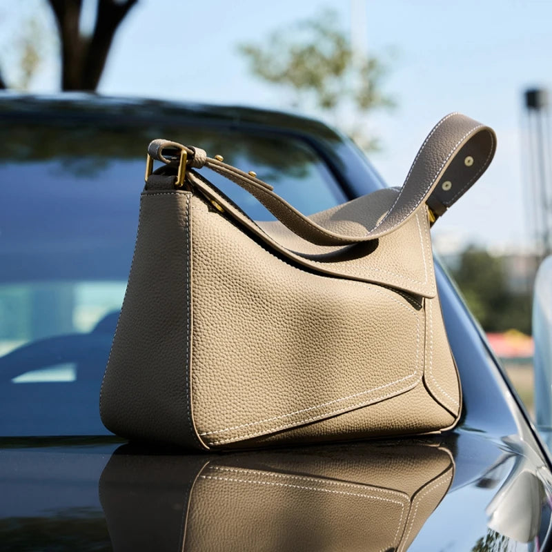 luxury handbags female crossbody bags Vintage Genuine leather women shoulder bag Large capacity soft leather cowhide fashion bag