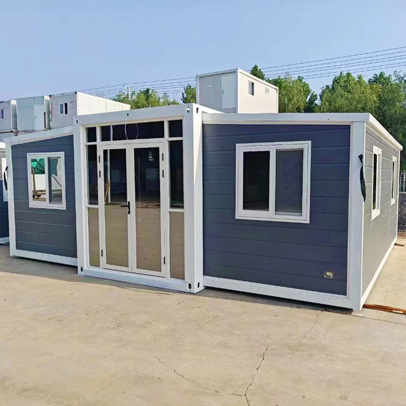 40ft Foldable Container House 3 Bedroom Prefab Home Quick Assembly Rock Wool Fireproof Fast Delivery