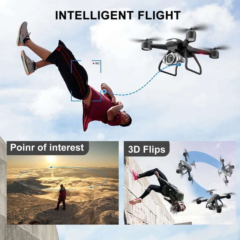 2026 V14 Professional RC Drone 6K HD Dual Camera WiFi FPV Foldable Quadcopter Portable Aerial Photography Four-Axis Aircraft