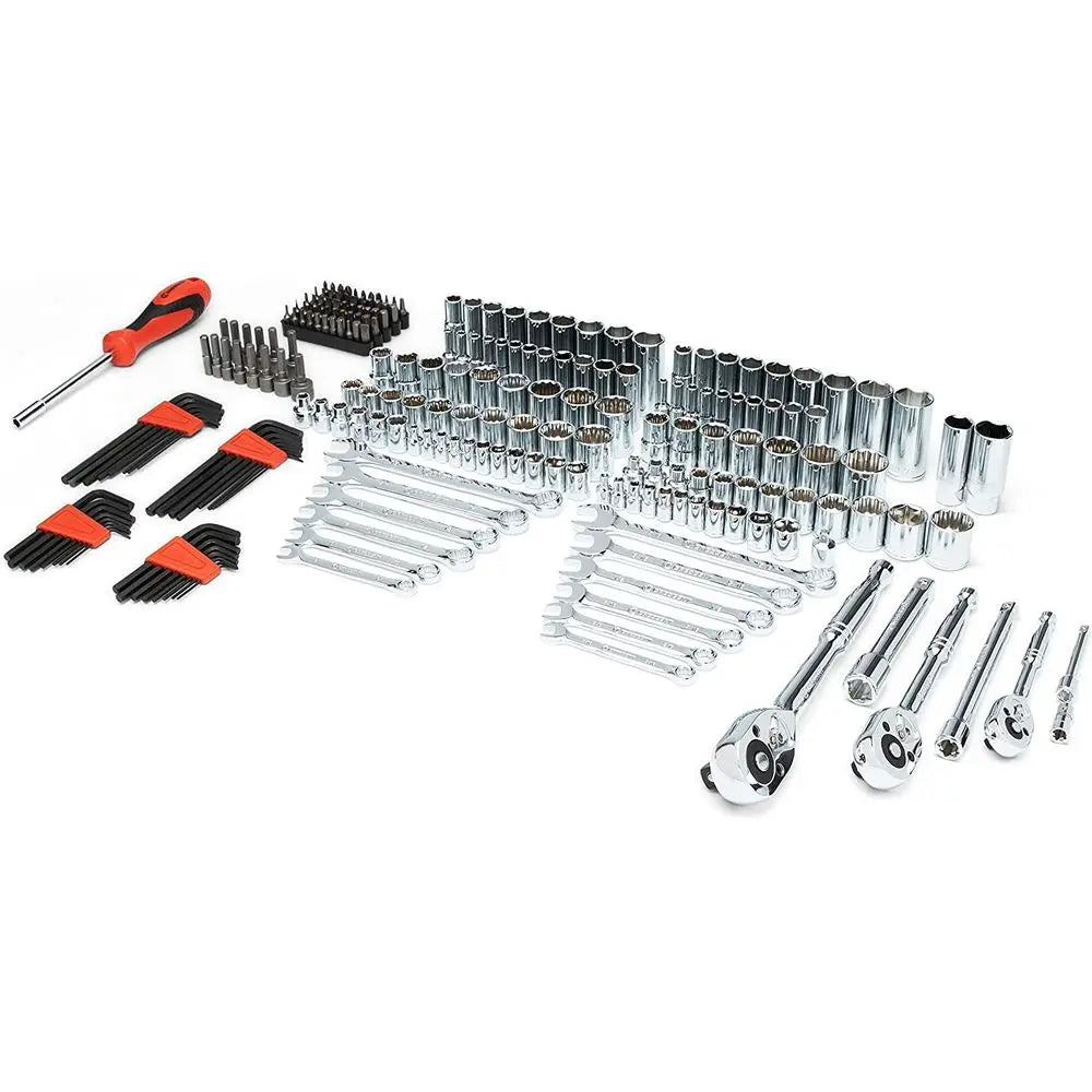 229 Piece 1 4, 3 8 amp 1 2 Drive Mechanics Hand Tool Set with 3 Drawer Storage Case CTK229C