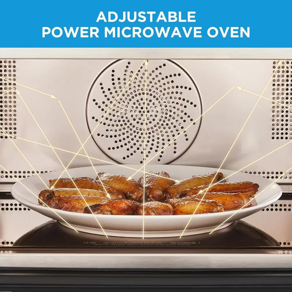 32-Function Steam & Air Fryer Oven: Combo Microwave, 23L, Touch Control