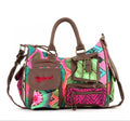 Spanish foreign trade new heavy industry embroidery women's portable large capacity bag single shoulder crossbody fashion bag