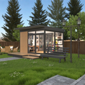 Prefab Garden Shed Fast Installation Modular Container House Mini Backyard Cabin Office Gym Studio Tool