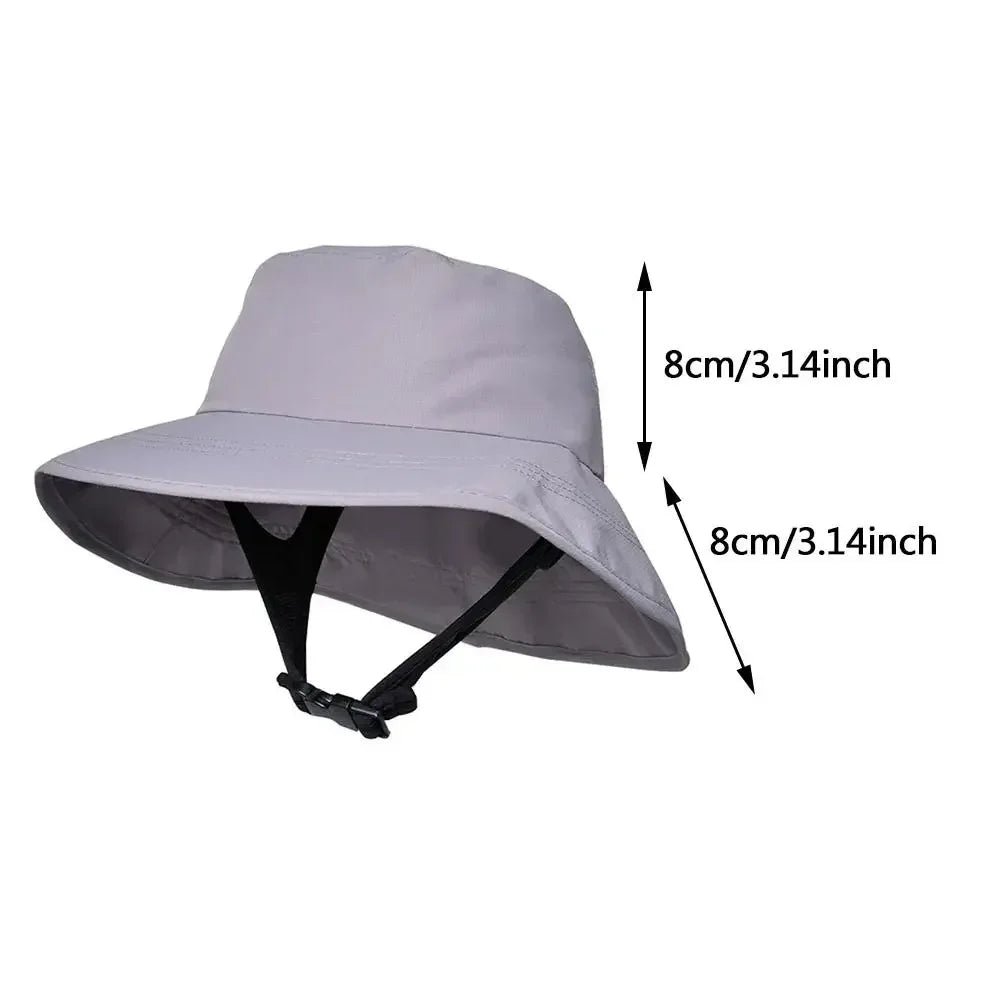 Sunscreen Surfing Cap Women's Men's Wind-proof And UV-proof Sun Hat Summer Light Breathable Outdoor Wide Brim Fisherman Hats