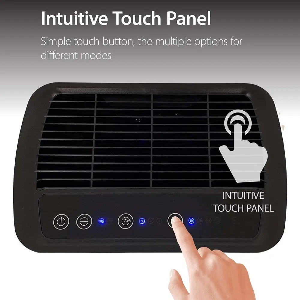 Hospital-Grade Dual HEPA & Carbon Filter Air Purifier with Real-Time Sensor, Quiet Operation for 500 Sq Ft