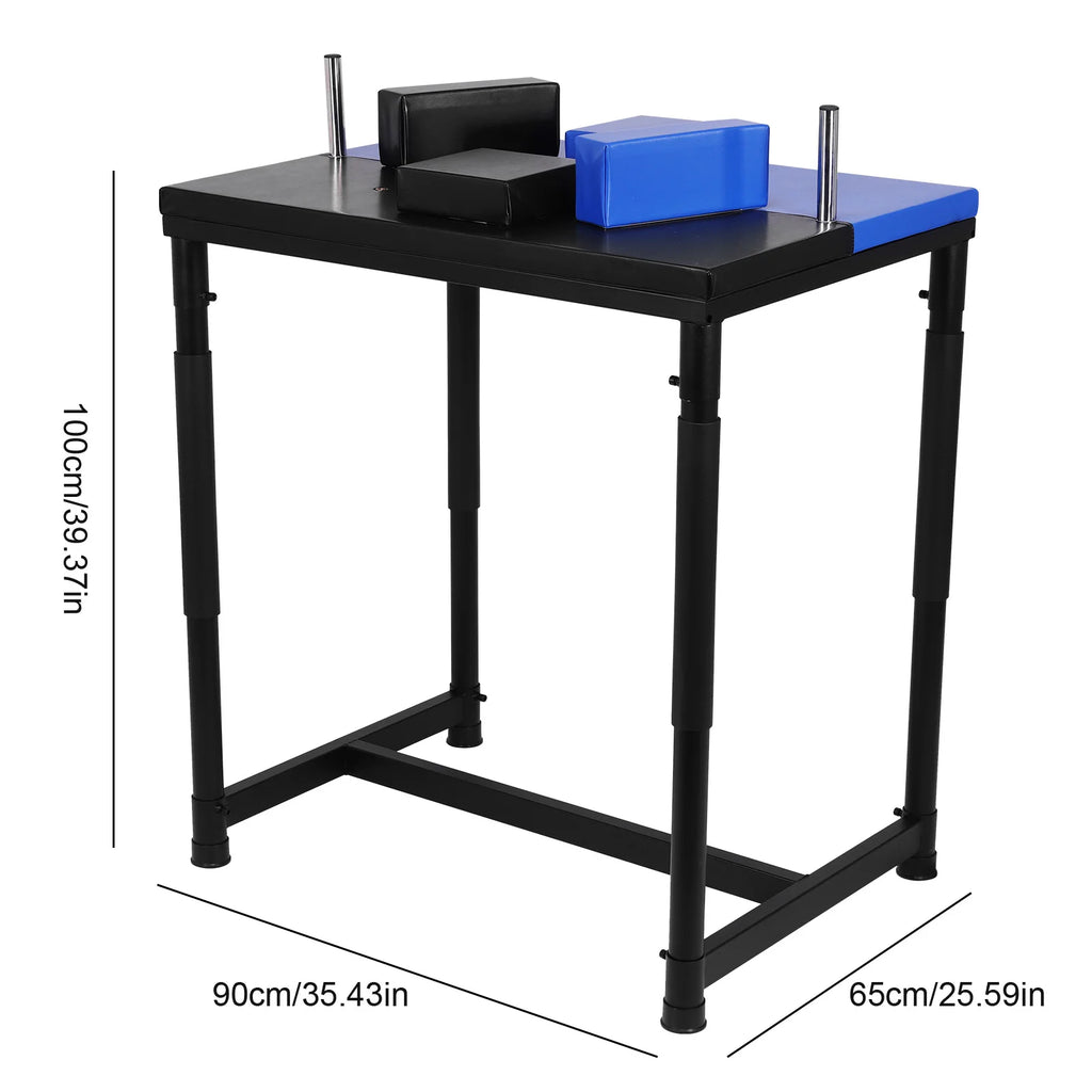 Standard Arm Wrestling Battle Table Armwrestling Table Wrist Table W/ Elbow & Forearm Pads for Strength Training Enthusiasts