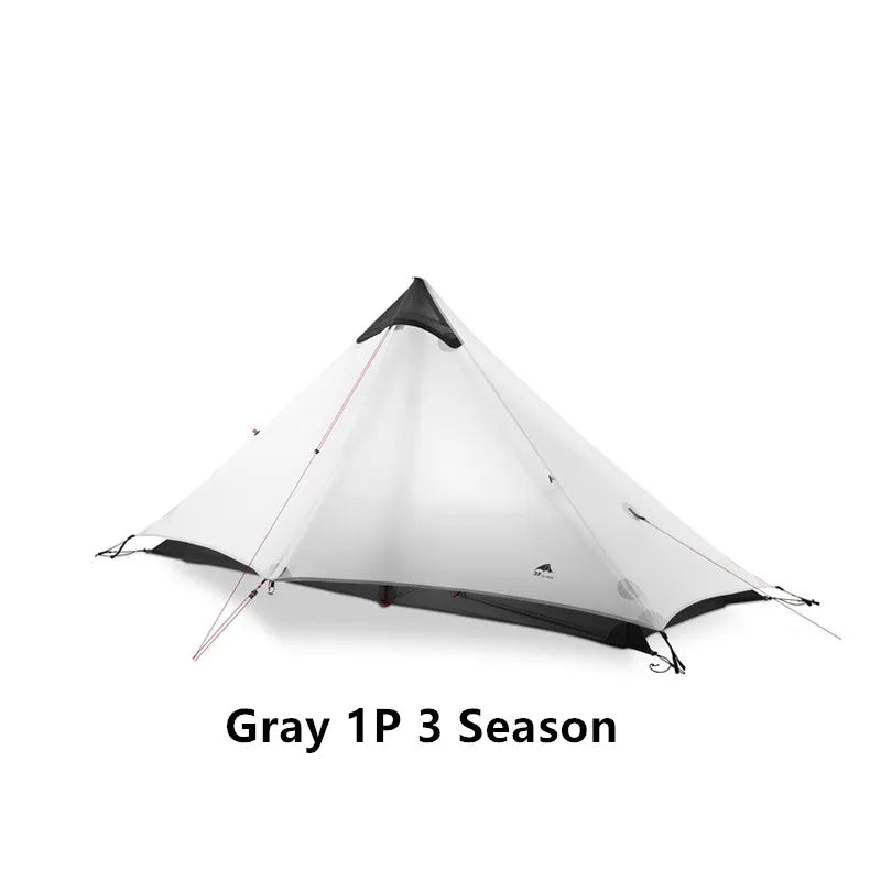 FLAME'S CREED LanShan 1 Person Outdoor Ultralight Camping Tent 3 Season 15D Silnylon T door/ J door Tent