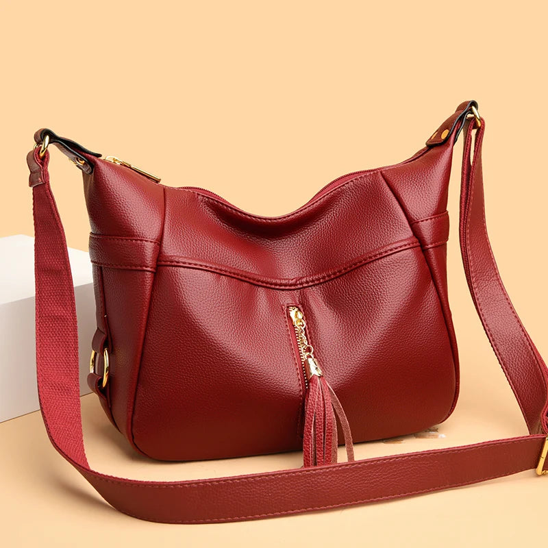 Women's Bag New Trend Korean Handbags Designer Luxury Brand Ladies Shoulder Bags Soft Leather Fashion Versatile Crossbody Bag