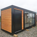 20ft Prefab Container Office Modular Storage Pod Glass Hut Garden Shed Tiny House