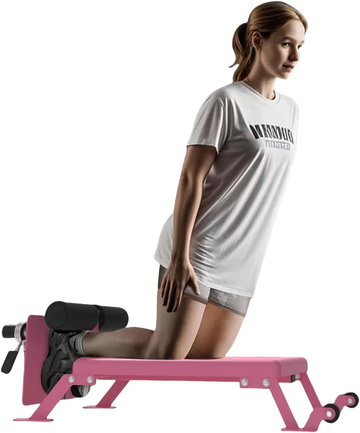 ‌Nordic Hamstring Curl Machine,Height Adjustable Nordic Curl Bench, Compact Home Gym Equipment for Strength Training for Home