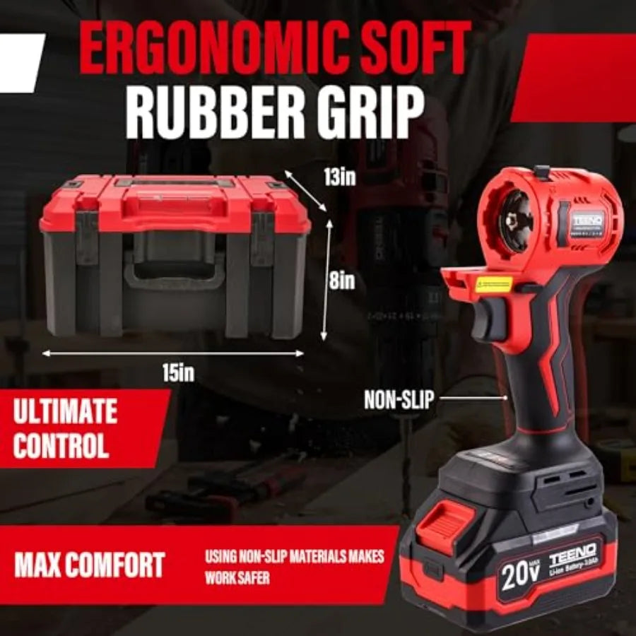 【Spot goods】20V Brushless Power Tool Combo Kit 6-in-1 Cordless Interchangeable Multi-Tool Set Drill Impact Wrench Oscillating T