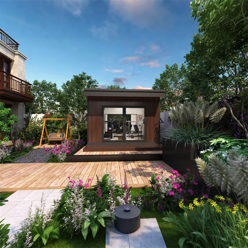 Prefab Garden Shed Fast Installation Modular Container House Mini Backyard Cabin Office Gym Studio Tool