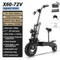 6000W Electric Scooter for Adults 85KM/H Max Speed Dual Motor 11" Off Road Tire E Scooter 30AH Lithium Battery Shock Absorption