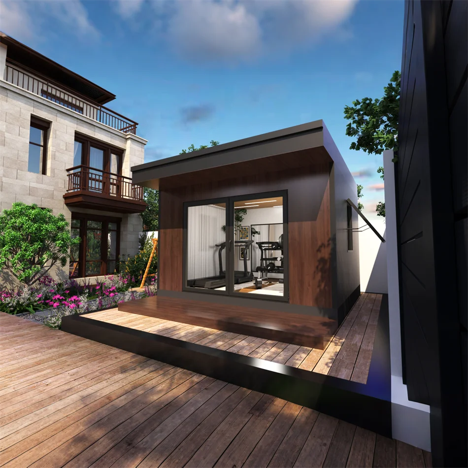 Prefab Garden Shed Fast Installation Modular Container House Mini Backyard Cabin Office Gym Studio Tool