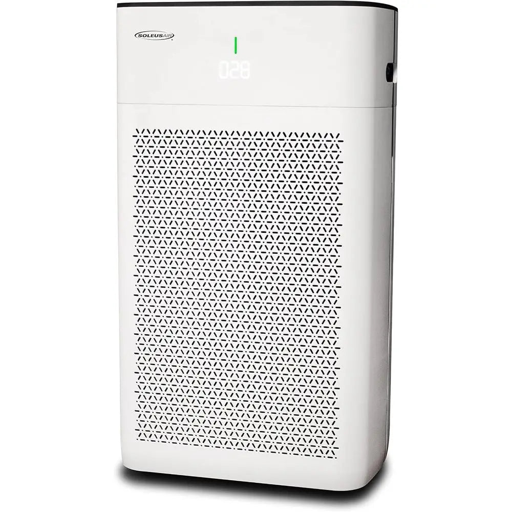 Hospital-Grade Dual HEPA & Carbon Filter Air Purifier with Real-Time Sensor, Quiet Operation for 500 Sq Ft