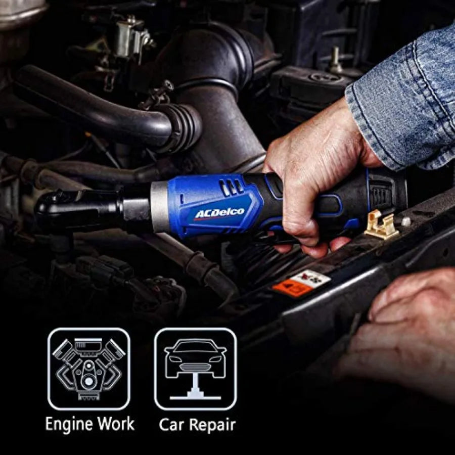 【Spot goods】ACDelco ARW1209-K14 G12 Series 12V Li-ion Cordless 3/8" Rachet Wrench and Impact Wrench Combo Tool Kit