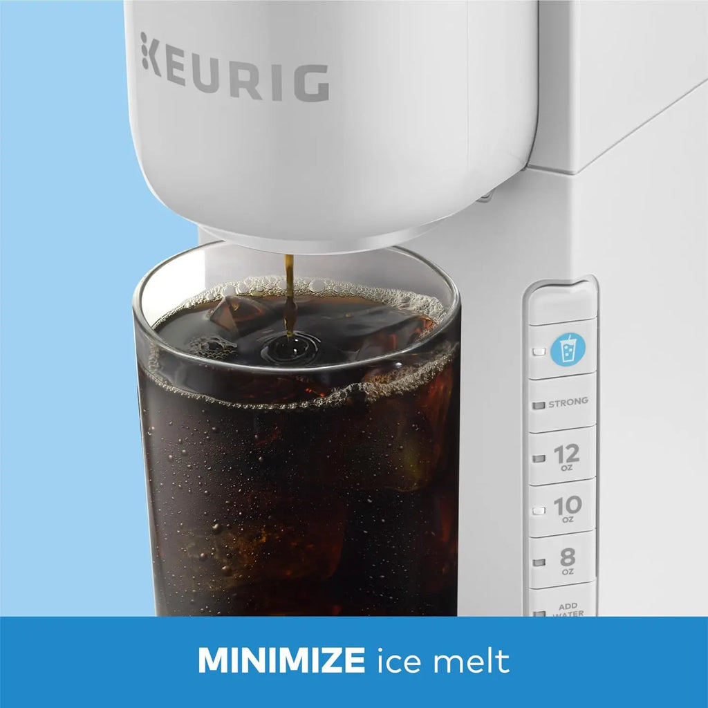 K-Iced Coffee Maker, Single Serve K-Cup Pod Iced Coffee Maker, With Hot and Cold Coffee Capabilities, Brews Any K-Cup Pod, Wh