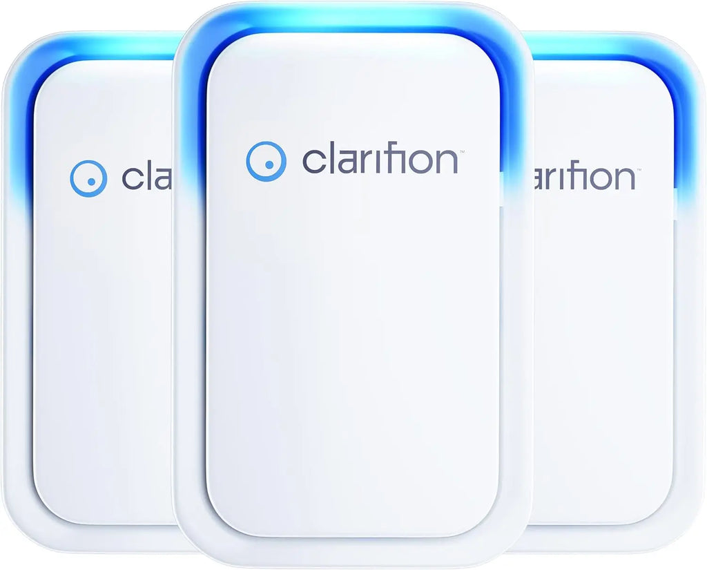 Negative Ion Air Purifier 3-Pack, Quiet Plug-In Freshener for Home, Bedroom, Office, Kitchen, Portable Odor & Smoke Eliminator
