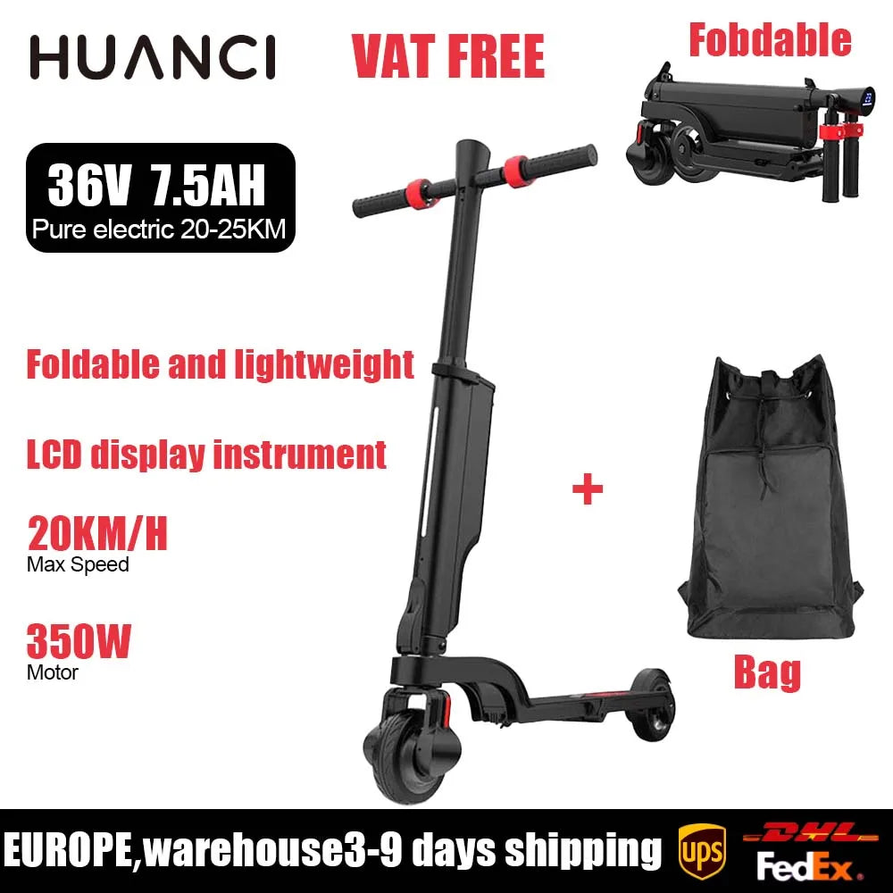 HX X6 EScooter Adult 350W 7.5AH 36V 25KM/H Foldable Electric Kick Electric Scooter 5.5 inch Wheel EScooter For Adult Children