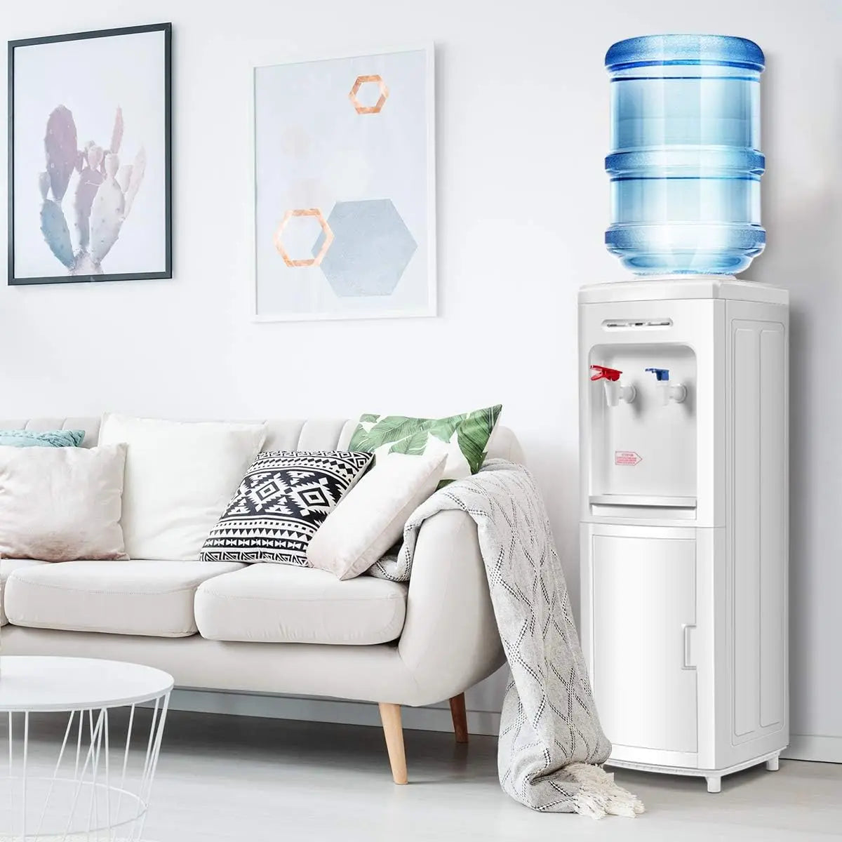 Adjustable Temp Water Dispenser with Fast Cooling & Heating for Home Office