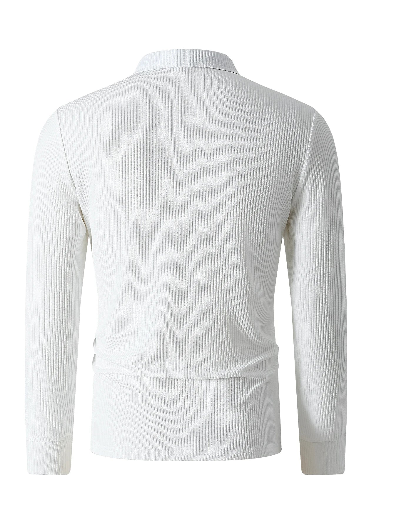 New Light Luxury Light Business Mature Casual Men Sports Retro Style Striped Fashion Men Outdoor Long Sleeve POLO Shirt