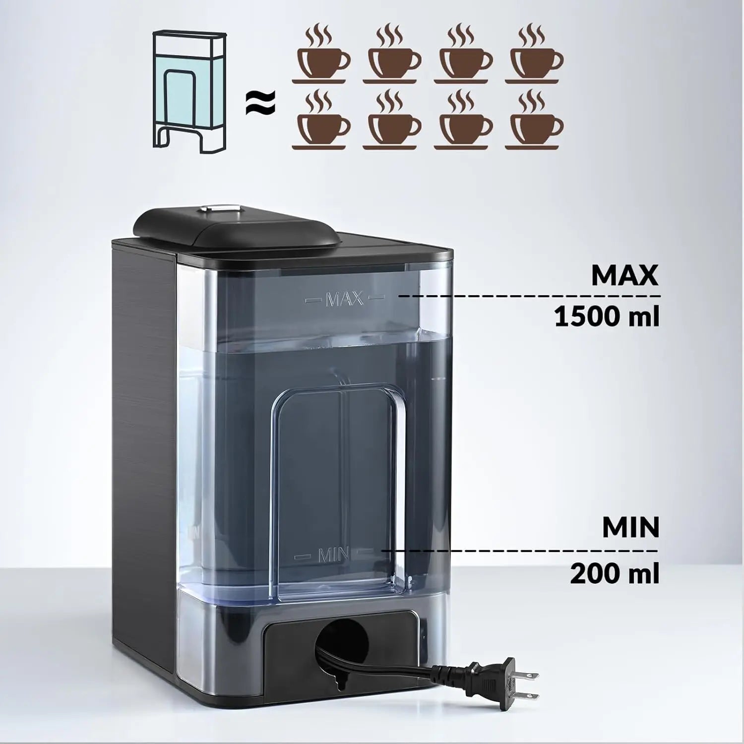 Coffee Maker 3 in 1 Single Serve Coffee Machine, Compatible with K cup Capsules, Instant Coffee Pot, Tea maker, 6,8,10 Oz Cup
