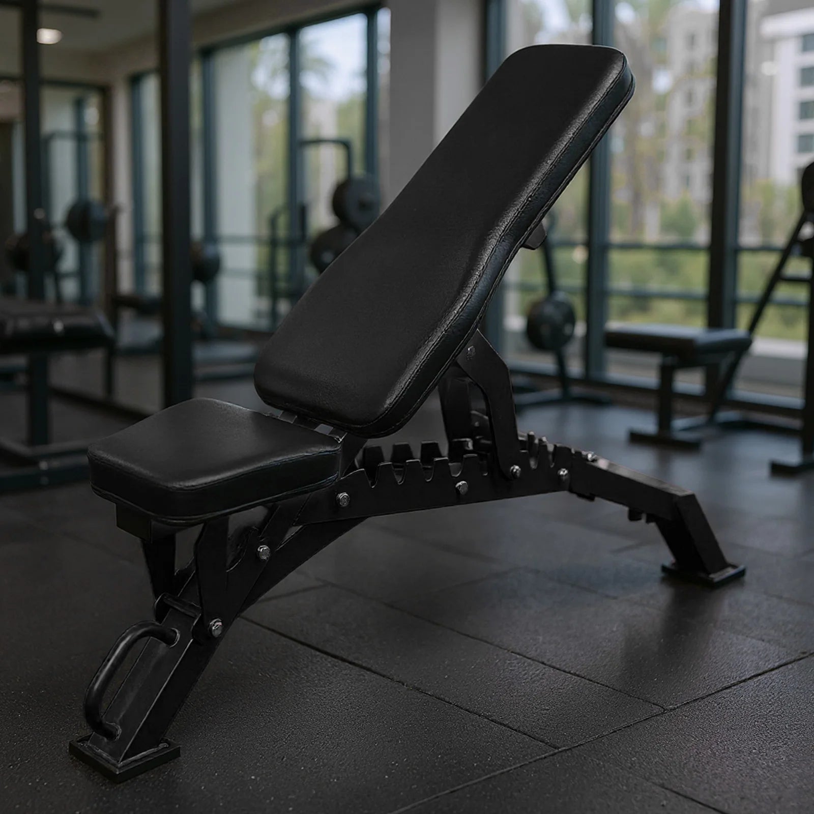 Ergonomic Strength Weight Bench 9 Angle Adjustable Strength Training Bench Exercise Bench for Bench Press Full-Body Workouts