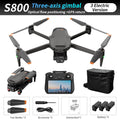 S800 4K GPS Drone 7.2" HD Screen Controller 50 Min Flight Time 6KM Long Range 3-Axis Gimbal Follow Me Perfect Travel Vlogging