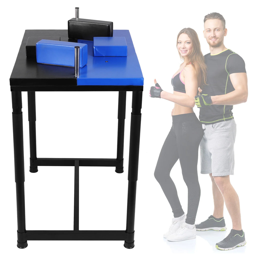 Standard Arm Wrestling Battle Table Armwrestling Table Wrist Table W/ Elbow & Forearm Pads for Strength Training Enthusiasts