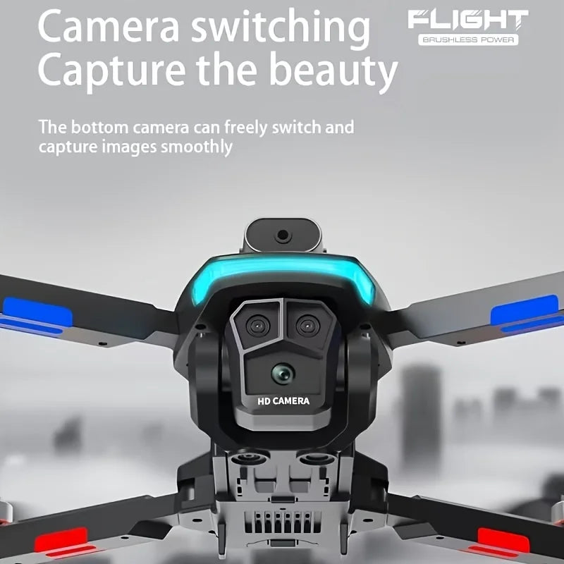 2026 L23 Foldable Drone 4K HD Triple Camera Brushless Motor Smart Obstacle Avoidance Precise Hover Dual Battery Long Flight Portable RC Quadcopter Beginner Aerial Gift for Christmas Birthday