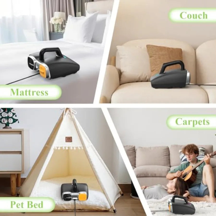 Mattr Vacuum Cleaner 6-in-1 Bed Vacuum with 15Kpa Suction 450W and 120000 RPM/Min Dual Brushroll Rotation Handheld Vacuum Widen