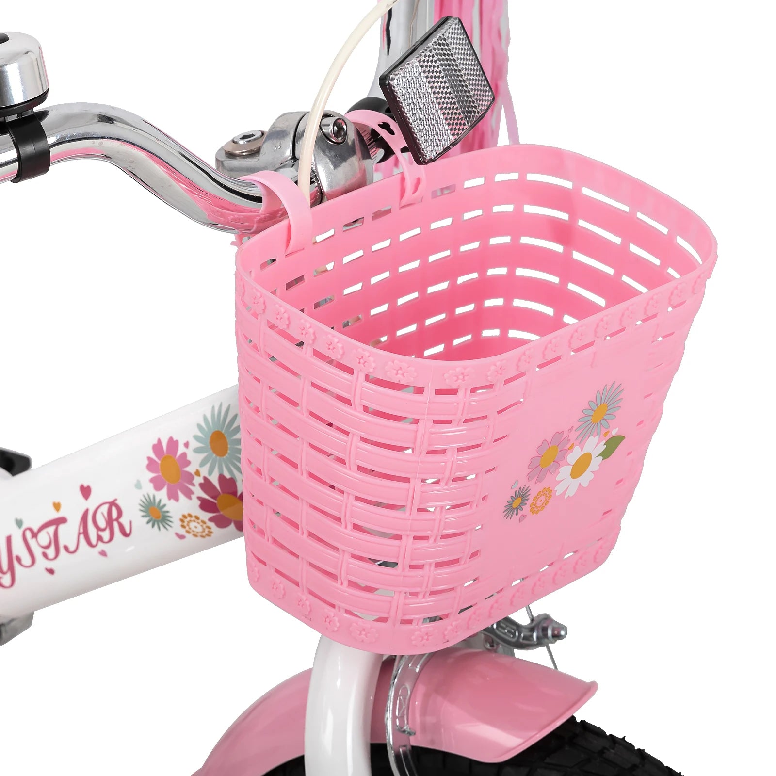 JOYSTAR Little Daisy Kids Bike for Girls Ages 2-7 Years,  Bikes with Doll Bike Seat & Streamers,Bikes with Flag & Number Plate
