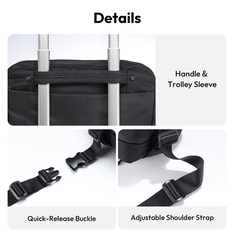 Ulanzi PB038 Travel Sling Bag V2 Storage Bag 10L for Mirrorless Camera Smartphone Fill Light for Outdoor Travel Photography