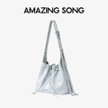 Amazing Song Donut Drawstring Bucket Bag Women's Diagonal Package Autumn Faux Suede 2025 New Original Design Women's Fashion Bag