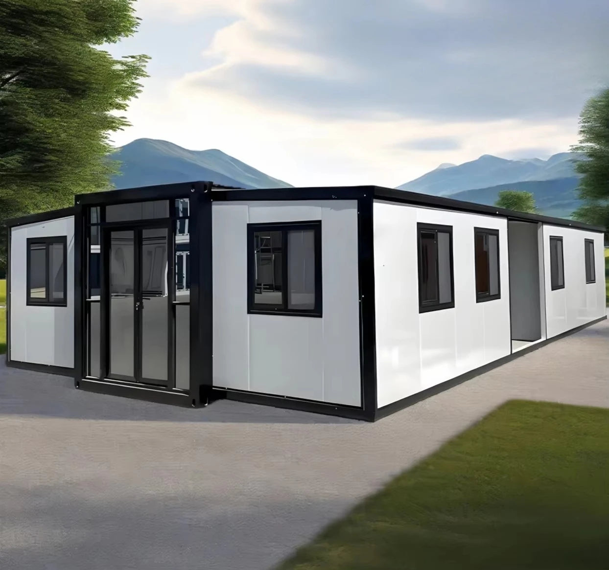 Luxury Casa Prefabricated 20ft 40ft 2 3 4 5 Bedroom Maison Mobile Tiny Home Portable Folding Prefab Expandable Container House