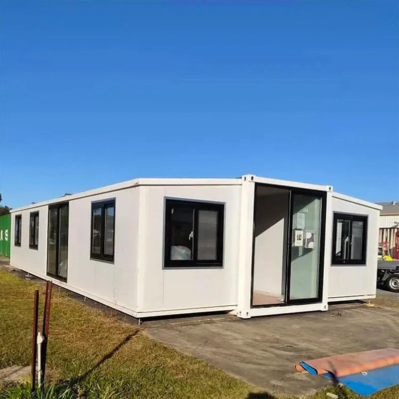 40ft Foldable Container House 3 Bedroom Prefab Home Quick Assembly Rock Wool Fireproof Fast Delivery
