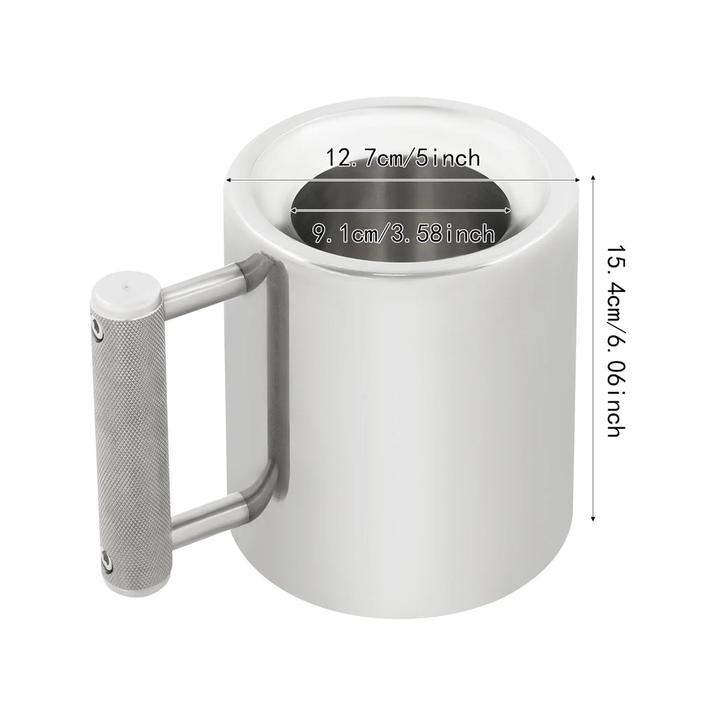 Dumbbell Heavy Cup, 12kg Stainless Steel Heavy Mug, 304 Stainless Steel Dumbbell Cup 400ml Strength Training for Gym Office