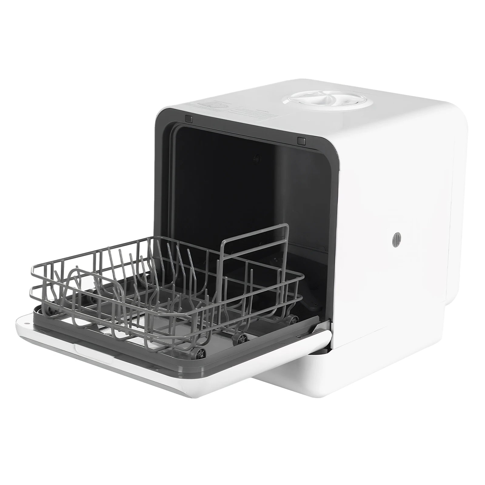 Countertop Dishwasher No Hookup Needed Mini Dishwasher 360° Dual Spray High-Temp& Air-Dry Function for Apartments& RVs