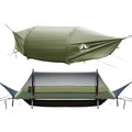 Night Cat Flat Lay Hammock Tent with Mosquito Net Waterproof Rainfly Storage Room