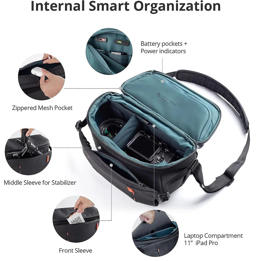 PGYTECH OneMo Sling Bag 7L 11L Crossbody Camera Bag For DSLR and Mirrorless Cameras, Photography Bag for Men and Women Newest