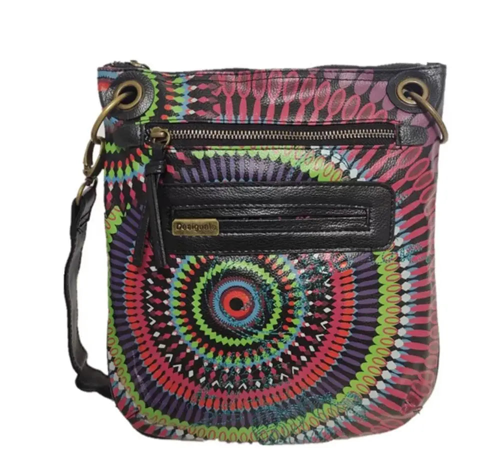 Spanish foreign trade new heavy industry embroidery women's portable large capacity bag single shoulder crossbody fashion bag